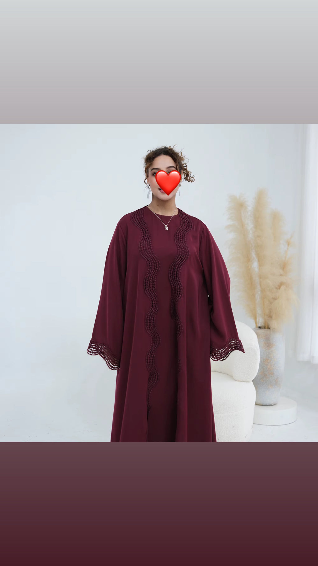 LEILA — Ensemble abaya 2 pièces