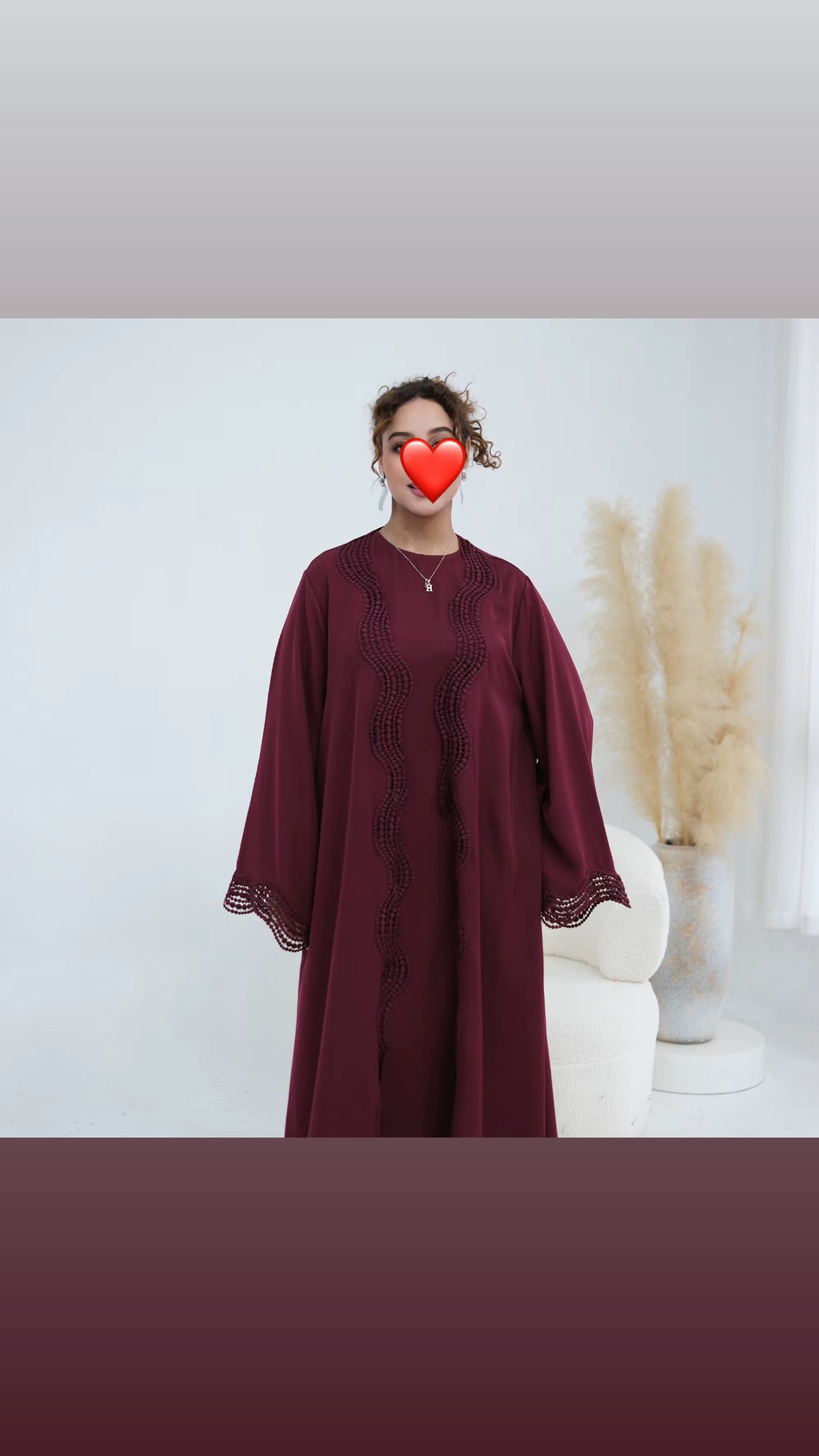 LEILA — Ensemble abaya 2 pièces