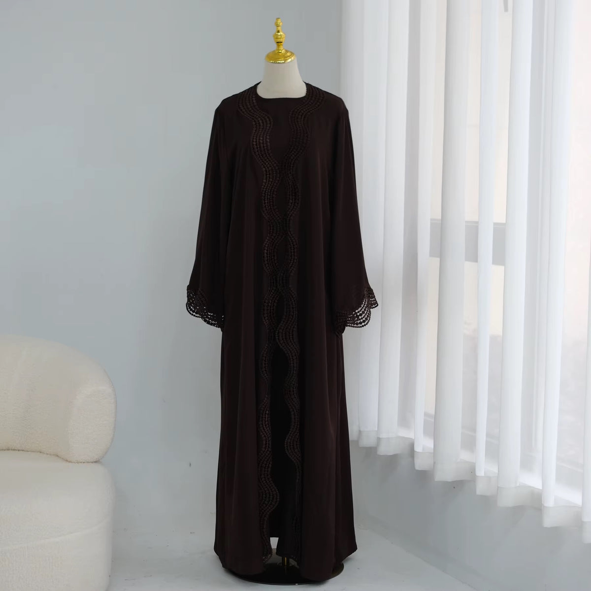 Ensemble Leila Amana Clothing coloris chocolat